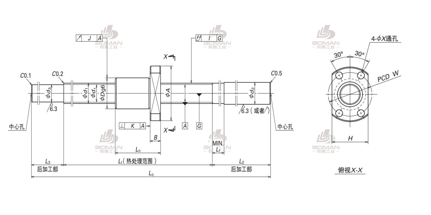 W0801MS-1Y-C3T1-NSK标准滚珠丝杠