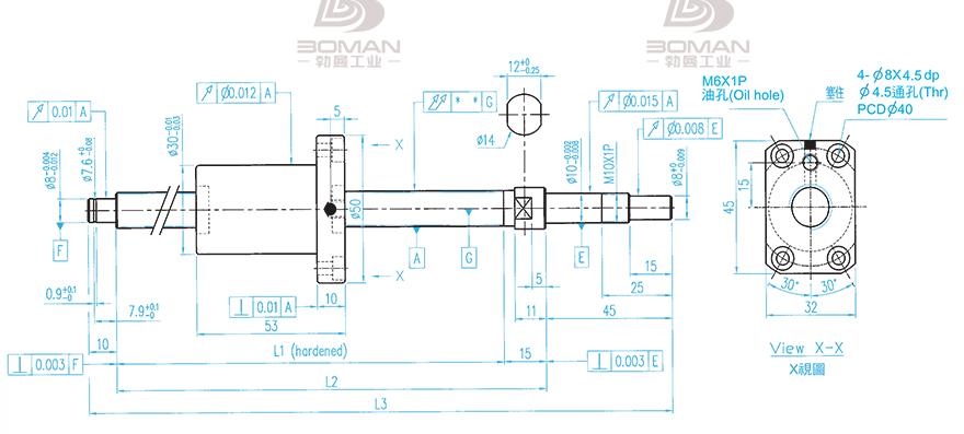 TBI XSVR01210B1DGC5-580-P1 tbi滚珠丝杠型号含义