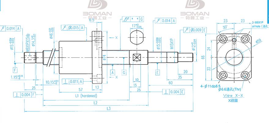 TBI XSVR02010B1DGC5-399-P1 tbi滚珠丝杆定制加工