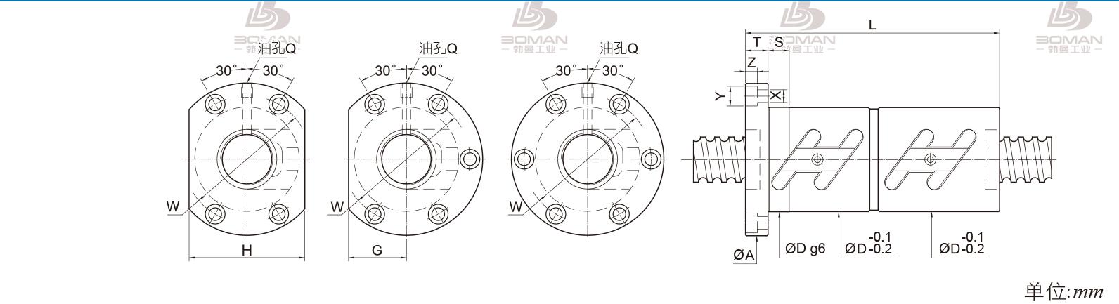 PMI FDWC3205 pmi丝杆采购