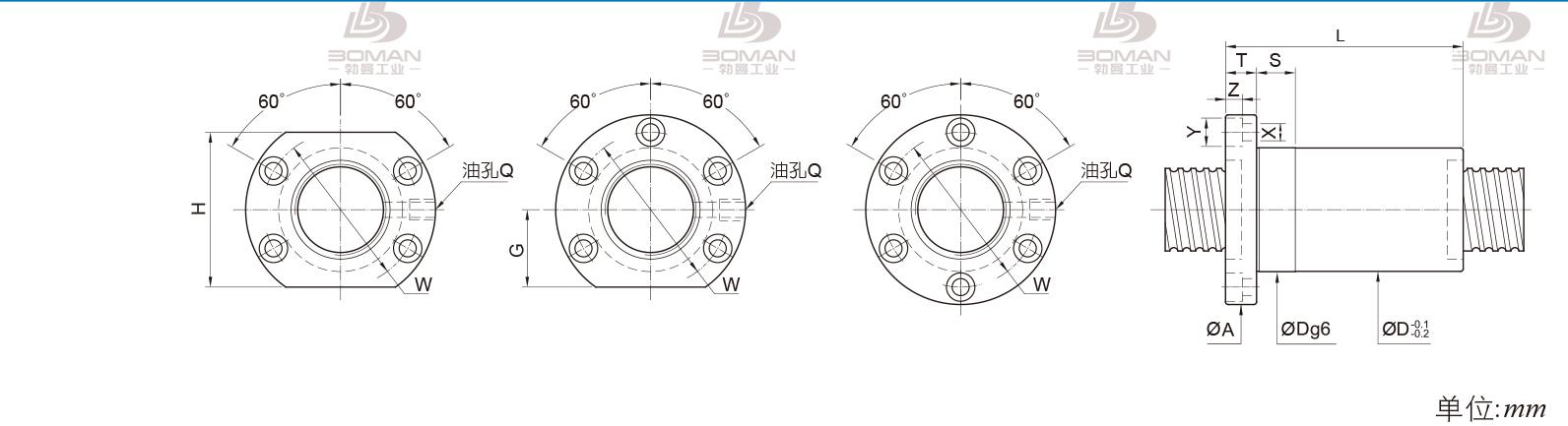 PMI FOIC4008 pmi丝杆和上银