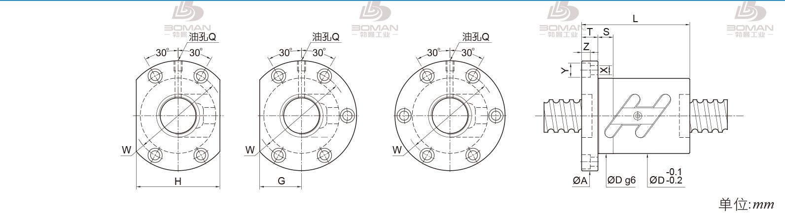 PMI FSWC2505-2.5 pmi丝杆官网