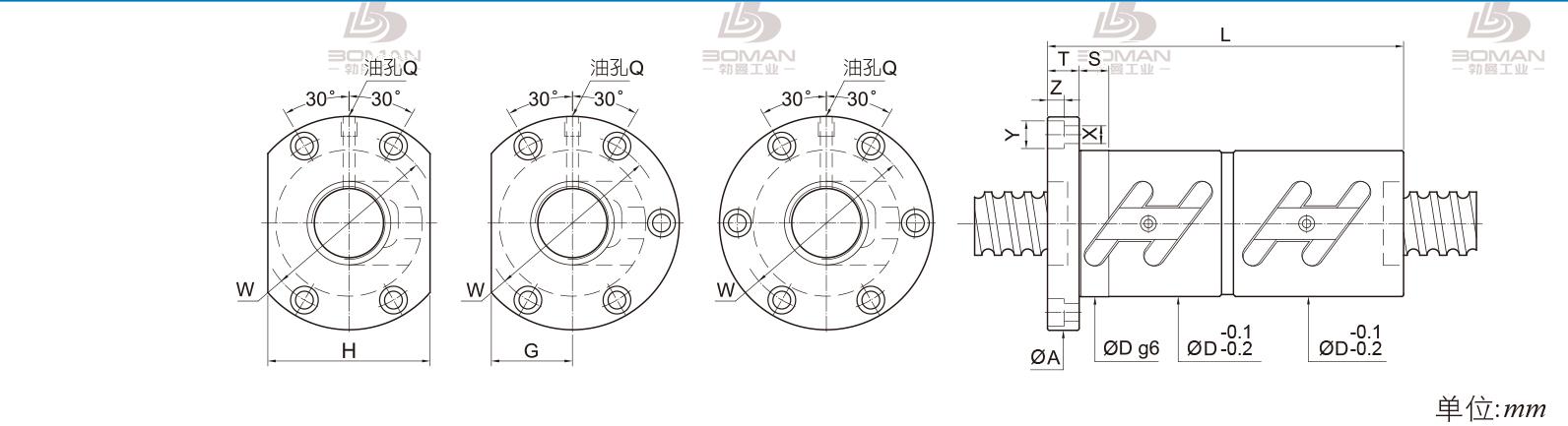 PMI FDWC1605-3.5 pmi丝杆模组