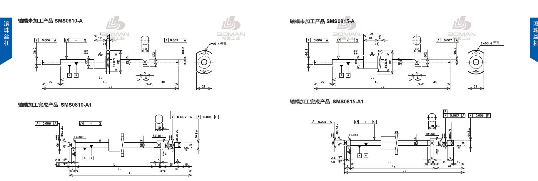 TSUBAKI SMS0810-284C3-A tsubaki 丝杠