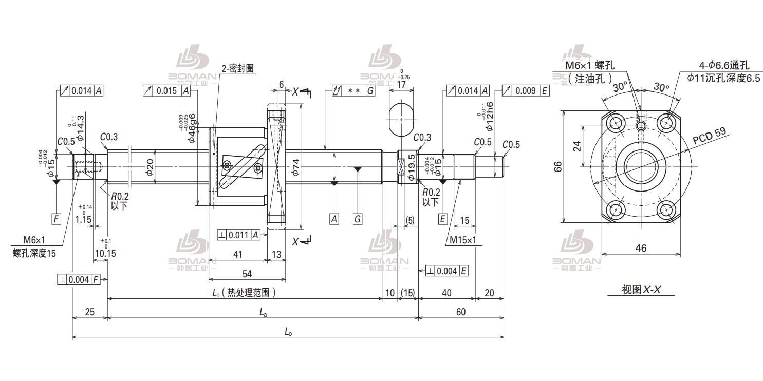 NSK W2009FA-1P-C5Z10  BB L-MA标准滚珠丝杠